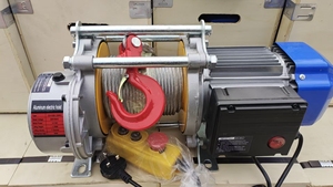 Cabrestante eléctrico de doble cuerda, uso de 30m, 60m, 100m, 1T, 1,5 T, 2,5 T, 3t, polipasto de cadena eléctrico de cuerda de alambre multifunción - Product Image 3