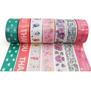 Mạnh mẽ tự dính nhựa màu in Bao bì hộp Bopp băng các nhà sản xuất tùy chỉnh gói biểu tượng băng cuộn - Product Image 1