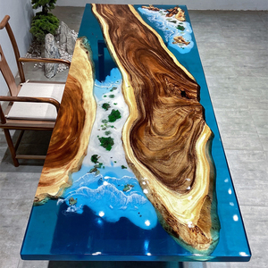 All'ingrosso di lusso moderno personalizzato tavolo da pranzo <span class=keywords><strong>in</strong></span> <span class=keywords><strong>resina</strong></span> epossidica di fiume oceano lungo solido <span class=keywords><strong>in</strong></span> legno di noce tavolo da pranzo <span class=keywords><strong>in</strong></span> <span class=keywords><strong>resina</strong></span> epossidica - Product Image 4
