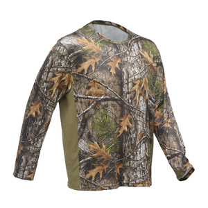 <strong>Wholesale</strong> Outdoor Hunting Camouflage Clothing Quick Dry Fishing Clothing Camo Shirt With Long Sleeve Hunting T-shirt for <strong>Hunter</strong> - Product Image 2