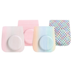 Vente en gros, étui rigide en cuir et PU à motif dégradé, <span class=keywords><strong>housse</strong></span> de protection d'épaule réglable <span class=keywords><strong>Fujifilm</strong></span> <span class=keywords><strong>Instax</strong></span> <span class=keywords><strong>Mini</strong></span> <span class=keywords><strong>11</strong></span> Instant Camera - Product Image 1