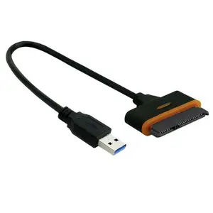 40 Cm USB 3.0 SATA 3 Kabel SATA Ke USB Hingga 6 Gbps Dukungan 2.5 Inci Eksternal SSD HDD Hard Drive 22 Pin SATA III Kabel