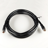 Macho Rf Catv F Tipo Conector Rg6 Cables coaxiales para cámara Cctv Cable coaxial Antena de TV Cable coaxial Antena de satélite