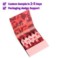 Wholesale High End Branded Cardboard Custom Logo Matchbooks with Glossy Lamination & Embossing Recyclable Wedding Gift Packaging