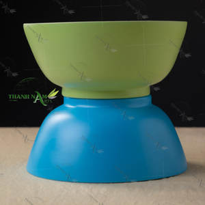 Nouveau design best-seller Bol en bambou bicolore artistique Comptoir de cuisine Bol de service pour collations et salades - Product Image 4