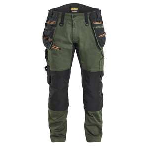 BLAKLADER - 197011494240C50 Pantalon Craftsman en stretch bidirectionnel Vert forêt/rouille-PANTALON DE TRAVAIL EAN 7330509950685 - Product Image 1