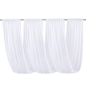 Tenda di garza su misura per matrimonio soffitto mantovane tende per soggiorno decorazione esterna - Product Image 2