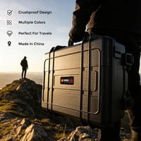 EPC017B OEM/ODM Valise de transport en plastique avec roulettes, étanche IP67, antichoc, conception étanche, doublure en mousse alvéolée pour camping et randonnée