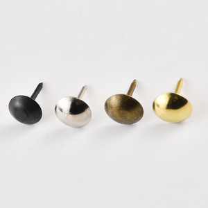 Clavos Decorativos de 11x16mm, Bronce Antiguo, Plata, Negro, Dorado, Cabeza Redonda, Clavos para Tapicería y Puertas, Punta Afilada, Uso en Interiores - Product Image 1