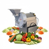 Goedkope elektrische groente- en aardappelsnijder, -schaafmachine, -snijmachine voor cassavechips, groenteblokjes, -snijder en -hakmachine