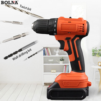 Perceuse à percussion sans fil portable 21V sans balais, mini-outil électrique à impact magnétique, visseuse sans fil