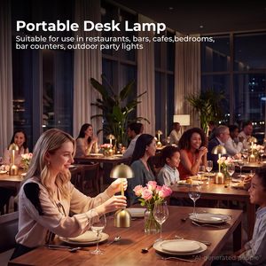 Lámpara de Mesa LED Inalámbrica de Metal Moderna con Control Táctil, Flexible, Cuidado de la Vista, Brillo y Temperatura de Color Ajustables - Product Image 6