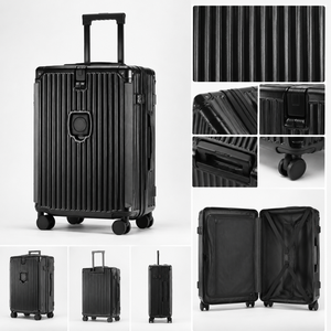 Valigia Rigida in ABS+PC con Portabicchieri, Gancio Frontale, Serratura TSA, Ruote Girevoli, Personalizzazione OEM ODM, Fornitore all'Ingrosso - Product Image 3