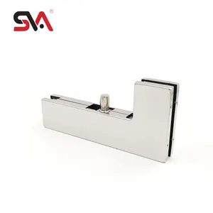 SVA-040 China Wholesale Modern Design Stainless Steel 304 Tempered Glass Door Patch Fitting Crank Clamp Graphic Design Solution