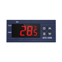 Contrôleur de température numérique Thermostat Thermorégulateur incubateur Relais LED 10A Chauffage Refroidissement STC-1000 STC-3000 12V 24V 220V