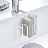 Étagère de rangement pour robinet de cuisine pour éponge à récurer, égouttoir à vaisselle en métal à un niveau
