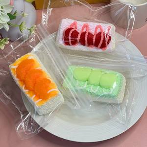 CHENXI Big Taba Juguetes Sensoriales de Silicona con Forma de Bolas de Arroz y Salsa de Frutas Realistas, Juguetes Antiestrés para Apretar - Product Image 1