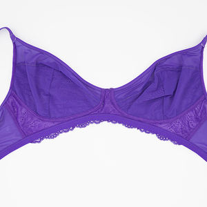 OEM 32 Soutien-gorge Bralette Taille XXXXL Grande Taille, en Dentelle Sexy Mature, en Maille Transparente et <span class=keywords><strong>Diaphane</strong></span>, Ensemble de Lingerie - Product Image 4