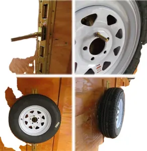 Zinc Plated E-Track Spare Tire Trailer Mount Wheel Carrier For Automotive Industry