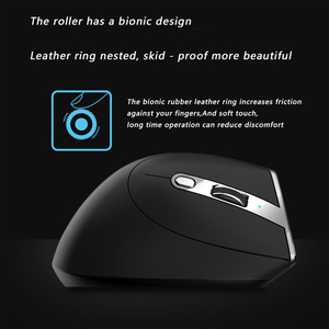 Souris verticale sans fil Zelotes, rechargeable, optique, 8 boutons, rétroéclairage LED, USB Type C, ergonomique pour droitier, souris de bureau F-36 - Product Image 3