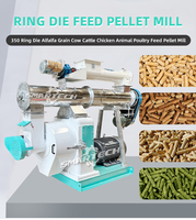 Nouvelle presse à granulés de ligne d'alimentation de volaille en anneau pour bovins moutons granulateur de moulin utilisé pour les industries de fabrication de plantes de poisson