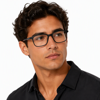 Lunettes d'ordinateur classiques rectangulaires anti-lumière bleue Readsun pour hommes, avec verres transparents et monture optique
