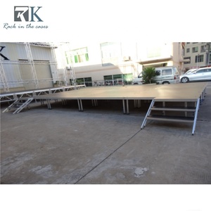 เวทีคอนเสิร์ตคุณภาพสูง เวทีอลูมิเนียมพร้อมขาปรับระดับความสูงและบันได - Product Image 5