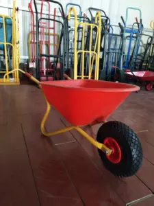 Durable Lightweight Mini Small Steel Metal Plastic Garden Yard Child Kids Toy Wheel Barrow Wheelbarrow