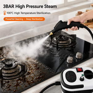Limpiador a Vapor Portátil de 1500W, 3BAR de Alta Presión, 100°C, Tanque de 1200ML, Calentamiento Rápido en 15 Segundos, 6 Velocidades, para Hogar, Auto, Cocina, Baño, OEM, ODM - Product Image 3