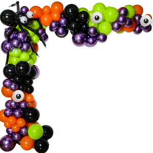 Decorazione Sfondo per Festa <span class=keywords><strong>di</strong></span> Halloween Ghirlanda ad Arco <span class=keywords><strong>di</strong></span> <span class=keywords><strong>Palloncini</strong></span> 2022 per Bambini Arco <span class=keywords><strong>di</strong></span> <span class=keywords><strong>Palloncini</strong></span> Happy Halloween Pipistrello <span class=keywords><strong>Ragno</strong></span> Nero - Product Image 5