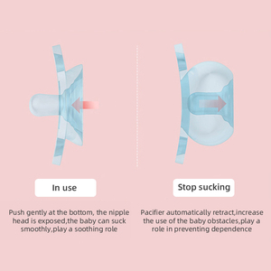 Baby Feeding Dummy Pacifier <strong>Snout</strong> Babi Sleep <strong>Soother</strong> Soothing Newborn Babies Chewing Popping Pacifiers - Product Image 4