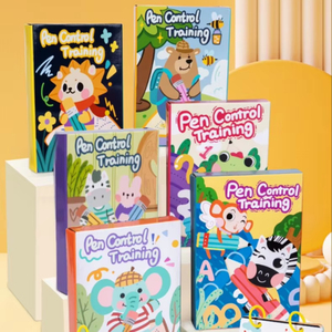 Nouvelle vente chaude <span class=keywords><strong>Montessori</strong></span> enfants Puzzle jouet papier coloré mot cahier d'exercices adapté à l'éducation de la petite enfance - Product Image 1