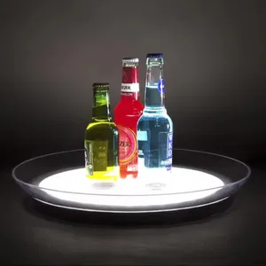 Edge-Lit Led Panel Advertising Lights Led Liquor Bottle Display Racks Cabinet RGBW Led Acrylic Panel