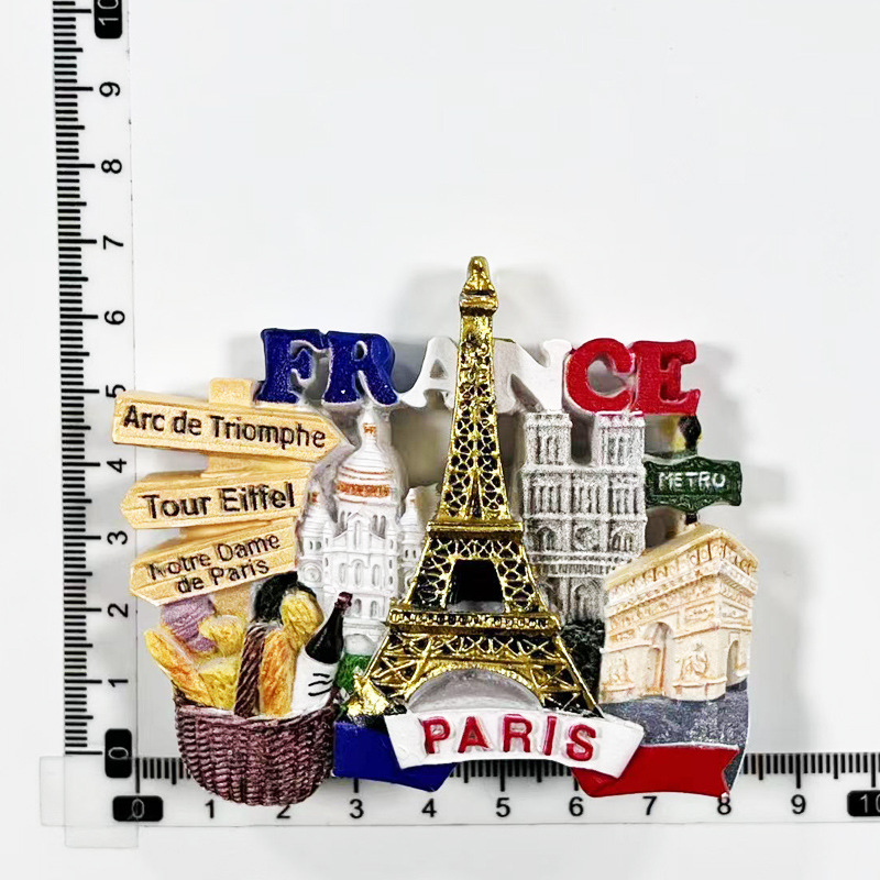 Coloridos puntos de referencia de París