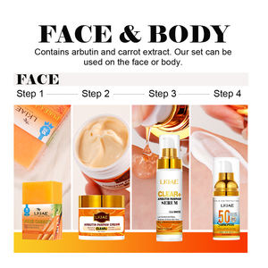 Set de Cuidado de la Piel de Marca Privada con Arbutina y Caroteno, Previene Arrugas y Piel Seca, Hidratante, Aclarante, Blanqueador - Product Image 6