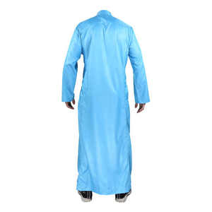 Caldo all'ingrosso islamico stile Saudi uomini Thobe Design arabo adulti manica lunga abbigliamento per pregare - Product Image 3