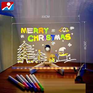 Pizarra de Dibujo Acrílica Luminosa de Gran Tamaño, Pizarra de Dibujo LED Borrable con Juego Completo de Soporte para Pinceles y Paño de Limpieza - Product Image 5