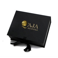Embalaje de logotipo personalizable elegante extensión de cabello peluca cajas de cartón reutilizables caja de regalo Rosa plegable con cinta