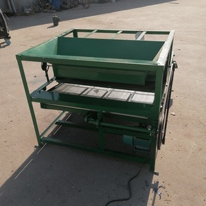 Máquina de limpieza y clasificación de granos, equipo multifuncional para la criba de semillas, frijoles y hortalizas de raíz con motor - Product Image 3