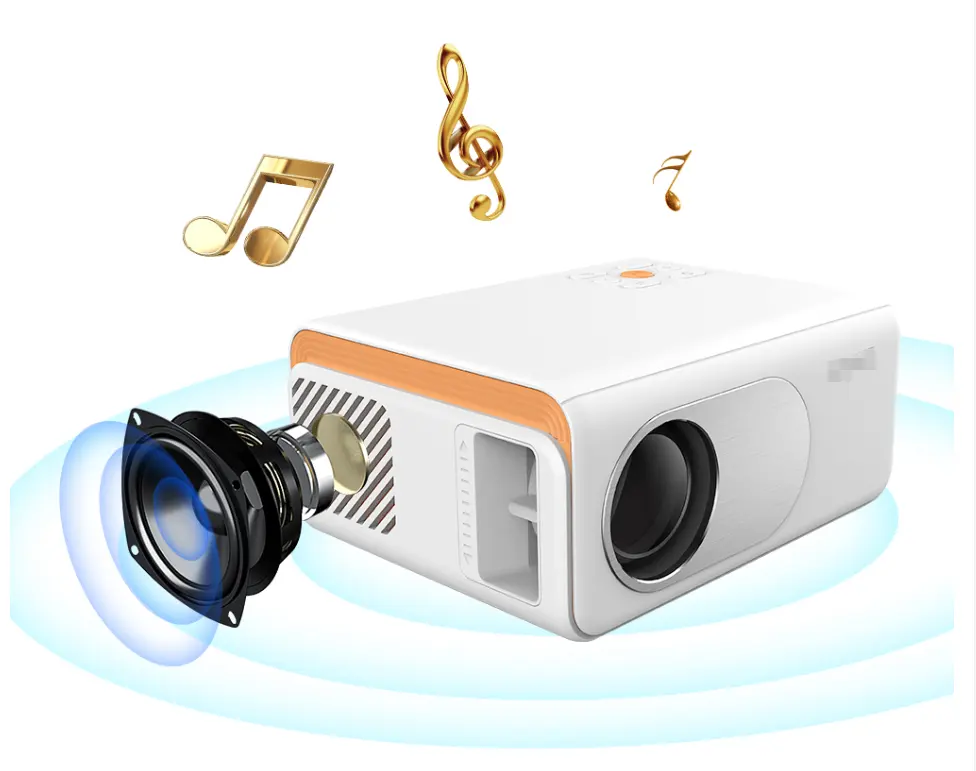 LED Mini Projector 640*360 Pixels Supports 1080P USB Audio Portable Home Media Video Player projector