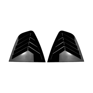 Autocollants de ventilation de fenêtre de voiture, texture carbone noir piano, adhésifs pour carrosserie, pour Alfa Romeo Giulia 2015+ - Product Image 5