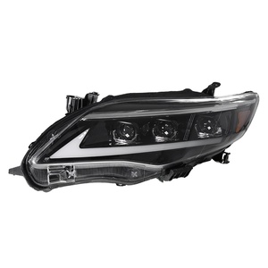 For 11-13 US Version 12V 50W <b>Headlight</b> Assembly Modification Three-eye <b>LED</b> Daytime Running Light Flowing 12V <b>LED</b> <b>Headlight</b> Assem - Product Image 2