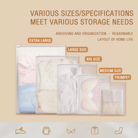 Sacs à fermeture éclair givrés de qualité supérieure, personnalisés et imprimés, pour le stockage de t-shirts, de robes et de vêtements