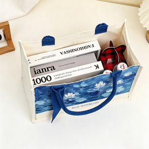 <span class=keywords><strong>Sac</strong></span> fourre-tout en toile structurée imprimé coloré personnalisé, idéal pour souvenirs, école, promotion, écologique, emballage, shopping - Product Image 3