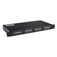 Protector contra Sobretensiones SPD Gigabit RJ45 de 16 Puertos, 10KA, Supresor de Picos de Red, Dispositivo de Protección contra Sobretensiones para Sistemas Solares