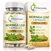 Complément alimentaire à base d'extrait de feuilles de Moringa OEM/ODM pour la santé des articulations, capsules de probiotiques Moringa antioxydantes