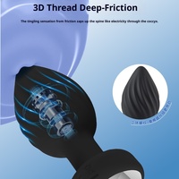 Plug anal en silicone fileté vibrant avec télécommande sans fil, petit modèle pour hommes et femmes
