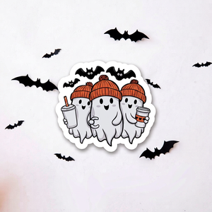 Pegatina de Halloween Personalizada, Recortada a Troquel, Vinilo Impermeable - Hecho en Fábrica en Vietnam - Product Image 1