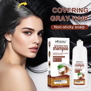 MOKERU Shampooing Colorant à la Noix de Coco, Couverture Rapide des <span class=keywords><strong>Cheveux</strong></span> Gris, Formule Nourrissante, Coloration Express, 500ml - Product Image 2