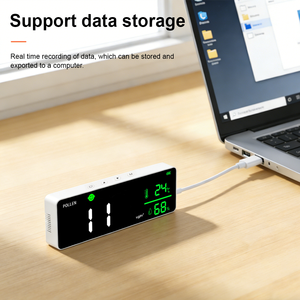 Appareil de comptage du pollen mural avancé avec thermomètre et hygromètre, prévisions précises des allergies, analyse environnementale - Product Image 3